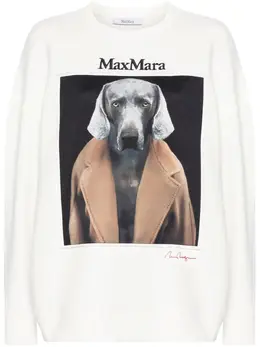 Max Mara: Свитшот с принтом 