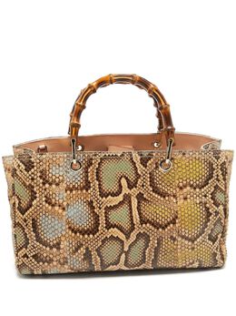 Gucci: Коричневая сумка  Bamboo