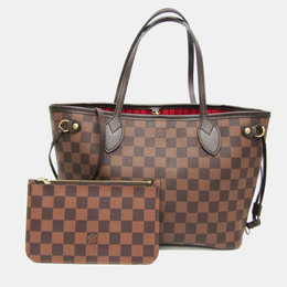 Louis Vuitton: Коричневая сумка-шоппер  Neverfull