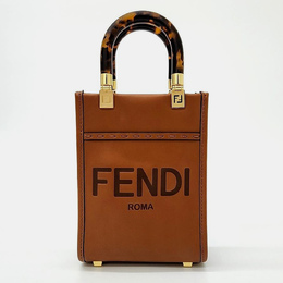 Fendi: Коричневая сумка  Sunshine