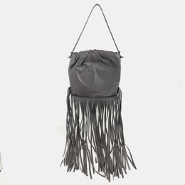 Bottega Veneta: Коричневая сумка  Fringe