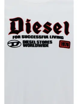 Diesel: Белая футболка 