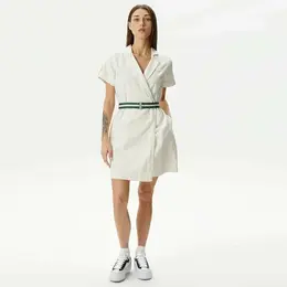 LACOSTE: Белое платье 