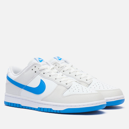 Nike: Белые кроссовки  Dunk Low Retro