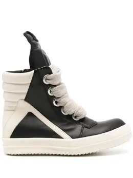 Rick Owens: Чёрные кроссовки  Geobasket