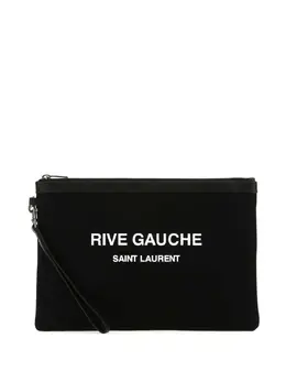 Saint Laurent: Клатч  Rive Gauche с принтом