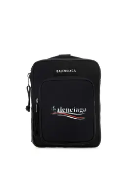 Balenciaga: Сумка  Explorer с принтом