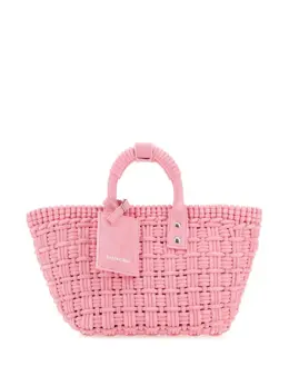 Balenciaga: Светлая сумка-шоппер 