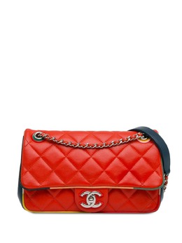 CHANEL Pre-Owned: Голубая сумка через плечо 