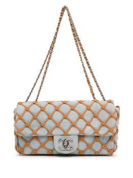 CHANEL Pre-Owned: Голубая сумка 
