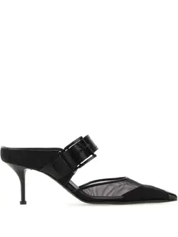 Alexander McQueen: Чёрные сабо 