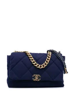 CHANEL Pre-Owned: Голубая сумка 