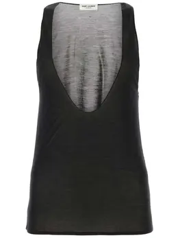 Saint Laurent: Шёлковая майка 