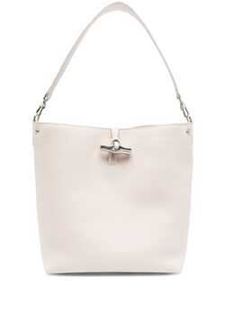 Longchamp: Белая сумка  Roseau