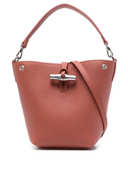 Longchamp: Красная сумка  Roseau