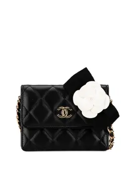 CHANEL Pre-Owned: Чёрная сумка через плечо 