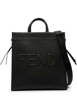 FENDI: Чёрная сумка-шоппер 