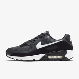 Nike: Чёрные кроссовки  Air Max 90