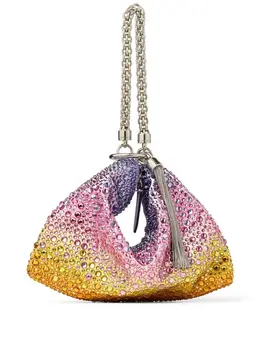 Jimmy Choo: Серебристый клатч  Callie