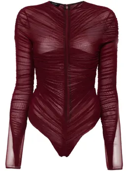 Mugler: Прозрачный боди 