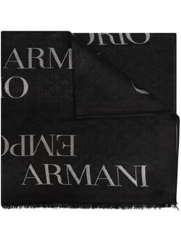 Emporio Armani: Шарф с принтом 