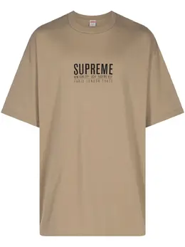 Supreme: Футболка цвета хаки 