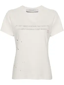 Golden Goose: Белая футболка 
