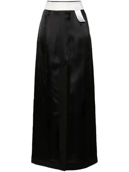 MM6 Maison Margiela: Чёрная юбка 