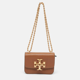 Tory Burch: Коричневая сумка  Eleanor