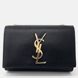 Saint Laurent Paris: Чёрная сумка  Monogram Kate