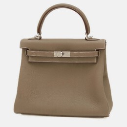 Hermes: Коричневая сумка  Kelly 25