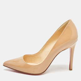 Christian Louboutin: Бежевые туфли  Pigalle