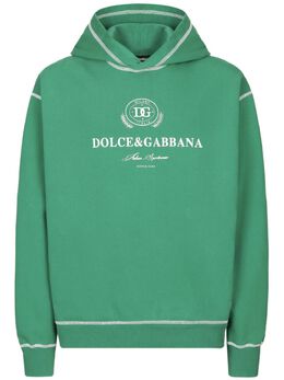 Dolce & Gabbana: Зелёный свитшот 