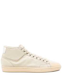 Saint Laurent: Бежевые кроссовки  Court Classic SL/39
