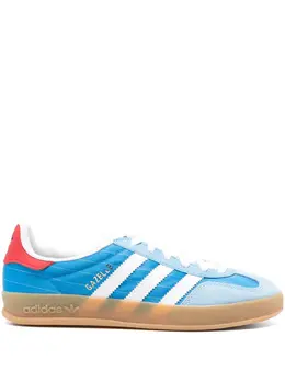 adidas: Голубые кроссовки  Gazelle Indoor