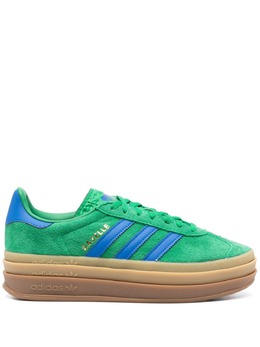 adidas: Зелёные кроссовки  Gazelle