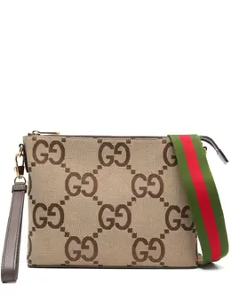 Gucci: Бежевая сумка  GG