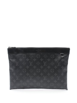 Louis Vuitton Pre-Owned: Чёрный клатч 