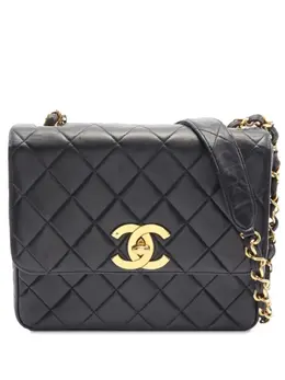 CHANEL Pre-Owned: Чёрная сумка через плечо 