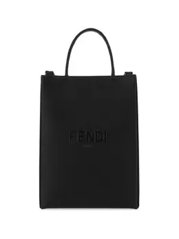 Fendi: Чёрная сумка-шоппер 