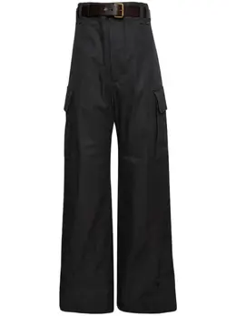 Saint Laurent: Хлопковые брюки 