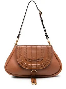 Chloé: Коричневая сумка  Marcie