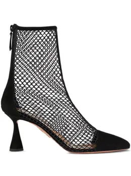 Aquazzura: Чёрные ботинки 