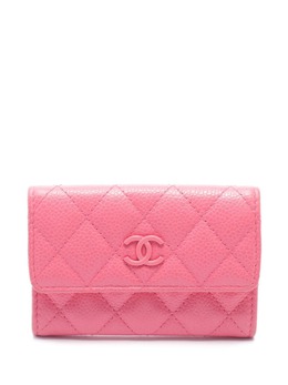 CHANEL Pre-Owned: Розовый кошелёк 