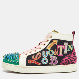 Christian Louboutin: Многоцветные кроссовки  Lou Spikes