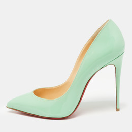 Christian Louboutin: Зелёные туфли  Pigalle