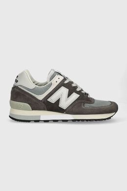 New Balance: Серые кроссовки 