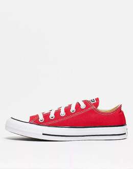 Converse: Красные кроссовки  Chuck Taylor All Star Ox