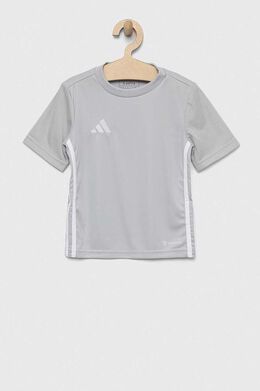 Adidas: Серая футболка 