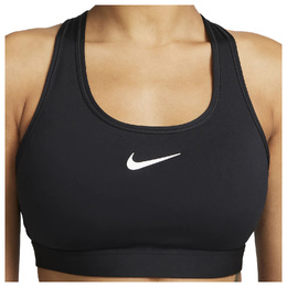 Nike: Чёрный бюстгальтер  Dri-FIT Swoosh